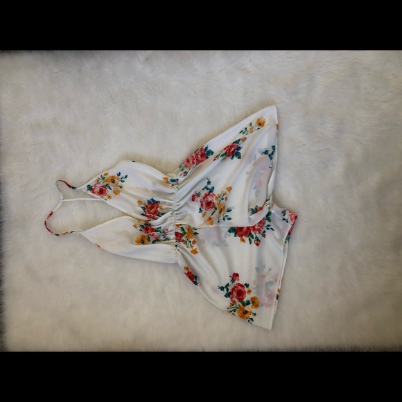 Racer back floral romper - Picture 1 of 1